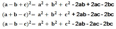 Formule de calcul prescurtat