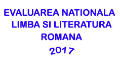 Subiecte Evaluarea Nationala 2017 - Limba si Literatura Romana