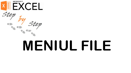 Meniul FILE - EXCEL