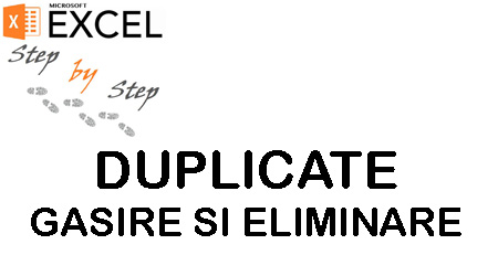 Cum gasim si eliminam duplicatele in Excel