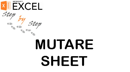 Cum mutam un sheet in Excel