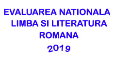 Subiecte Evaluarea Nationala 2019 - Limba si Literatura Romana