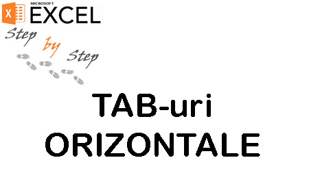 Cum puteti crea TABuri orizontale in Excel